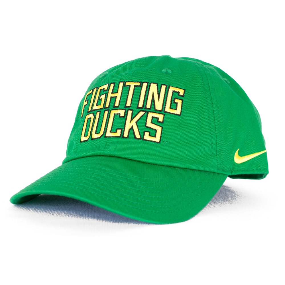 Classic Oregon O, Nike, Green, Curved Bill, Cotton, Accessories, Unisex, Unstructured, Twill, Adjustable, Hat, 856250